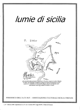 febbraio 2003 - Associazione Culturale Sicilia Firenze