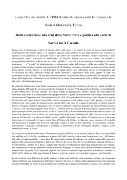 Luisa Clotilde Gentile, CRISM (Centro di Ricerca sulle Istituzioni e le