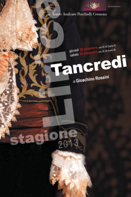 Tancredi - Teatro Ponchielli