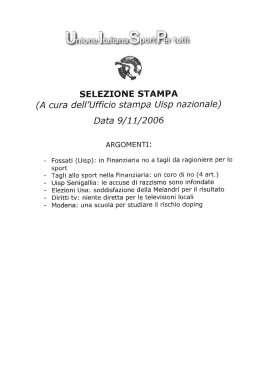 Scarica il pdf - Uisp intranet