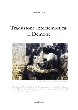 Marzia Dati Traduzione intersemiotica: Il Demone