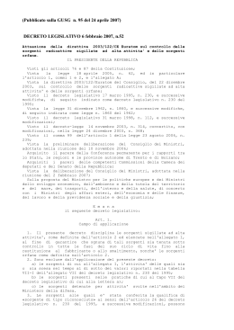 Decreto legislativo n. 52 del 6 febbraio 2007