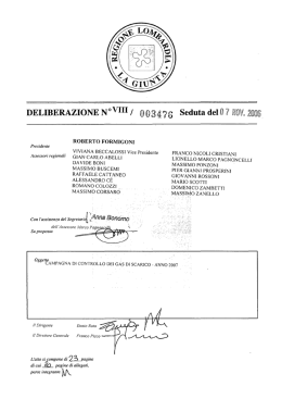 n. 3476 del 7 novembre 2006