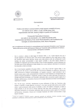 Convenzione eCampus - Ordine Commercialisti di Como ()