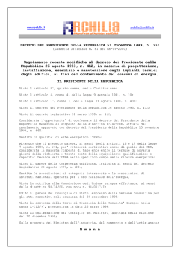 D.P.R. n. 551 del 1999