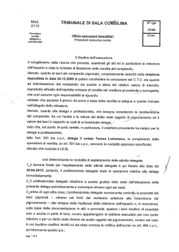 È/l1oldà TRIBUNALE DI SALA CONÉiLINA N°fge