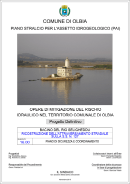 TAV 16.00 - Piano di Sicurezza