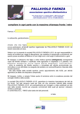 pdf editabile - Pallavolo Faenza