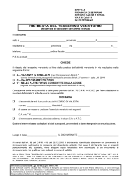 chiede dichiara - Provincia di Bergamo