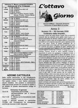 6 gennaio 2008 - Parrocchia Santa maria di Lourdes