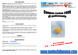 programma PDF - Nuoto Club Monza