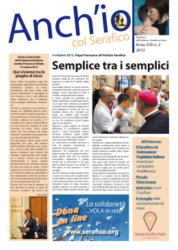 Giornale Novembre 2013 - Istituto Serafico Assisi