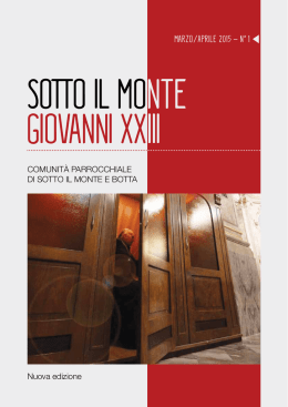 Scarica file - Parrocchia di Sotto il Monte Parrocchia di Botta di Sotto