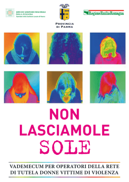 Vademecum - PER NON LASCIARLE SOLE