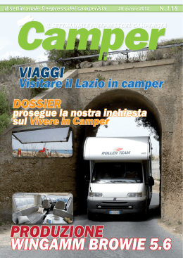 Il settimanale freepress del camperista