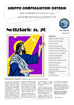 Notiziario n. 20 - Gruppo Campeggiatori Catania