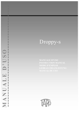 MANUALE D`USO Droppy-s