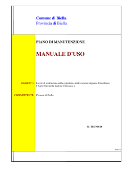 manuale d`uso - Comune di Biella