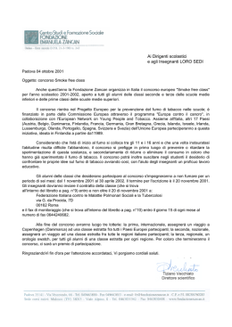 4 ottobre 2001 - Lettera