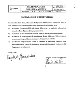 DICHIARAZIONE ALLÈ`SÌT`S`IÌA`ÌQ U