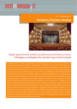 Trovatore e Traviata a Venezia