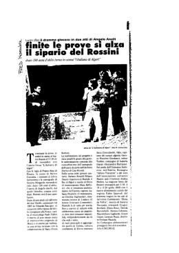 ﬁnite le prove SI alza - Rassegna Stampa