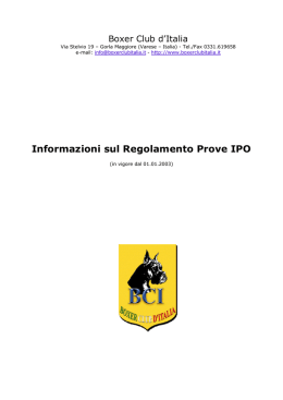 informazioni prove ipo