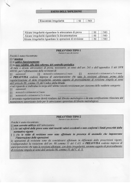 ESITO DELL`ISPEZIONE i - Motorizzazione Civile di Torino