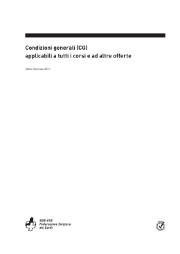 Condizioni generali - SGB-FSS