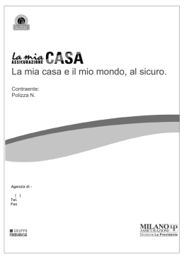 Scarica il file: CONDIZIONI DI POLIZZA