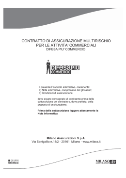 Fascicolo Informativo - Sortino Assicurazioni Palermo