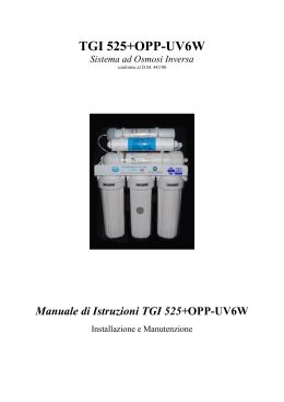 Manuale di Istruzioni TGI 525+OPP-UV6W