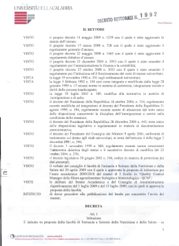 UNIVERSIT&Agrave; [)ELL.-`t CALABRIA