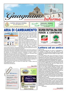 SUE. ECII&Icirc;IP. AGRIIII&Icirc;ILI. 5.F..l.. _ Foglio di Informeclorle spontanea