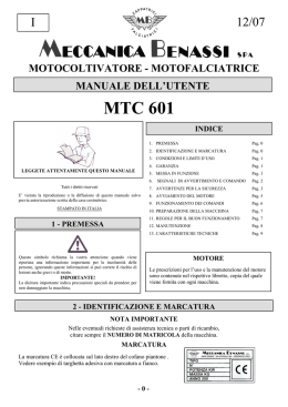 MTC 601 - Meccanica Benassi Spa