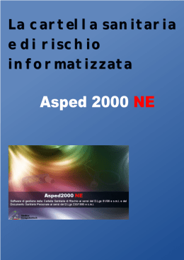 Manuale utente di Asped2000 NE versione 2.x
