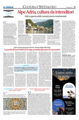 vai alla pagina - Premio Giuseppe Malattia