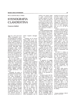 Stenografia clandestina - FondazioneGiulietti.com