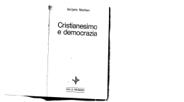 J MARITAIN Cristianesimo e democrazia