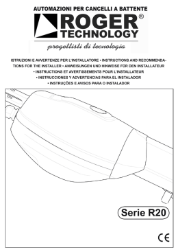 Istruzioni e avvertenze R20