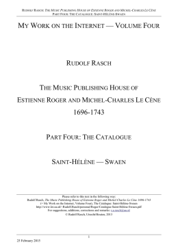 Roger Catalogue Saint-Hélène