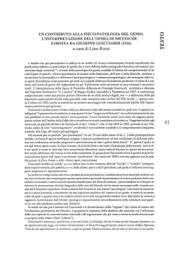 un contributo alla psico-patologia del genio. l`interpretazione dell