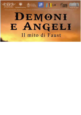 Festival 2016. Demoni e Angeli - Il Mito di Faust