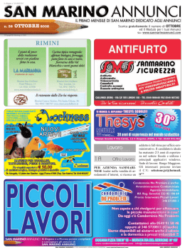 Ottobre 2008 - San Marino Annunci