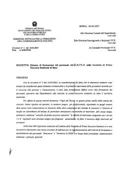 La Circolare n. 6 del 20/04/2007