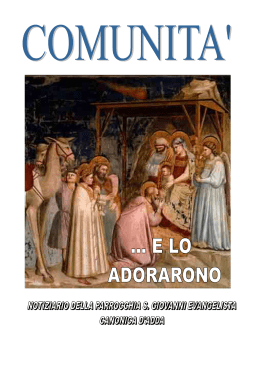 Notiziario Gennaio 2011 - Parrocchia di Canonica d`Adda