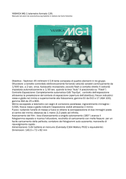 Manuale Yashica MG1