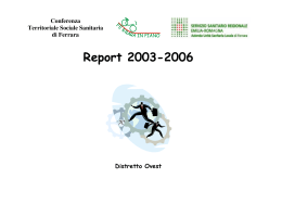 Report 2003-2006 - Azienda USL di Ferrara
