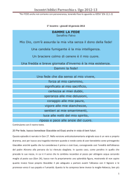 5° incontro - Parrocchia sant`Ugo