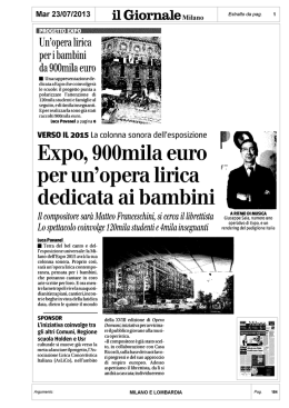 Mar 23/07/2013 il Giornale Milano da 1
